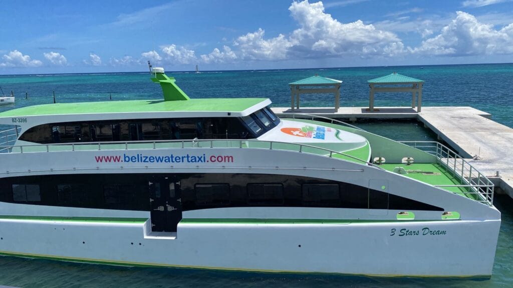 san pedor belize water taxi