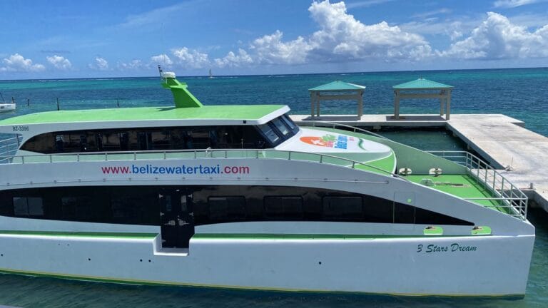 san pedor belize water taxi