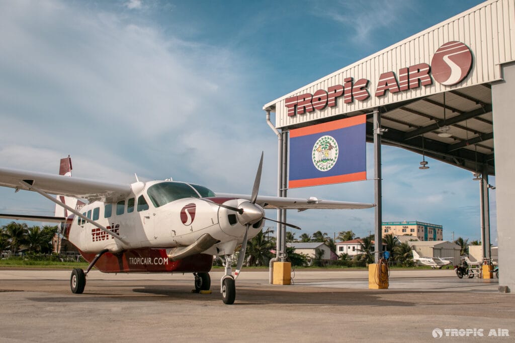 how to get to san pedro tropic air terminal