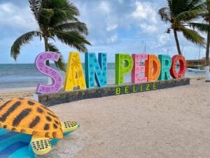 downtown san pedro beach sign